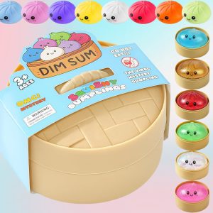 classic-shop 87 Dumpling Squishy Mystery Box, Random 1 of 14 Colors